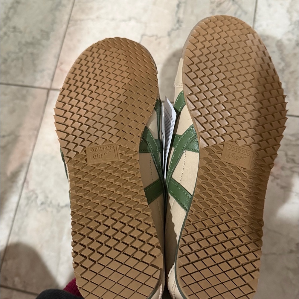 Onitsuka Tiger by Asics Women’s Tan and Green Sneakers - Picture 4 of 5